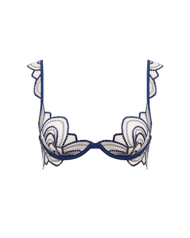 Soutien-gorge Soraya Brodé Transparent Bleu