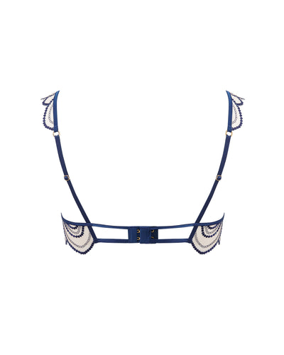 Soutien-gorge Soraya Brodé Transparent Bleu