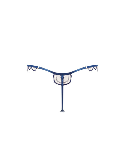 String Soraya Brodé Transparent Bleu