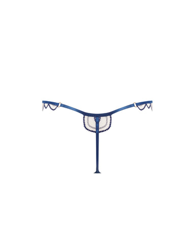 String Soraya Brodé Transparent Bleu