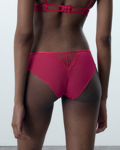 Culotte Vermont Brodée Transparente Rose
