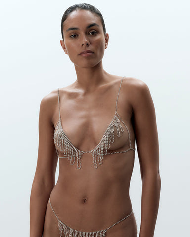 Soutien-gorge Ouvert Diamant Estelle Argent