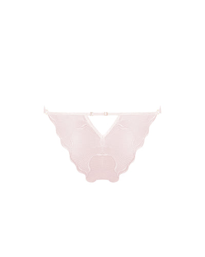 Culotte Transparente Brodée Marabel Rose Perle
