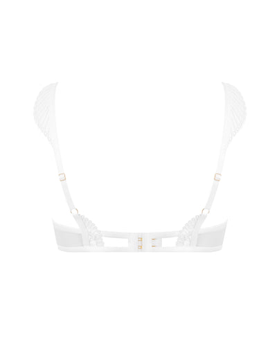 Soutien-Gorge Brodé Floral Gabriella Blanc