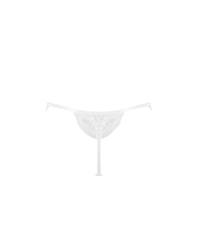 String Brodé Floral Gabriella Blanc