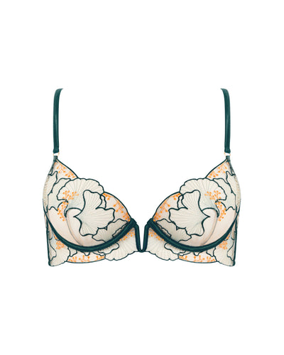Soutien-gorge Long Transparent Gianna Vert/Orange
