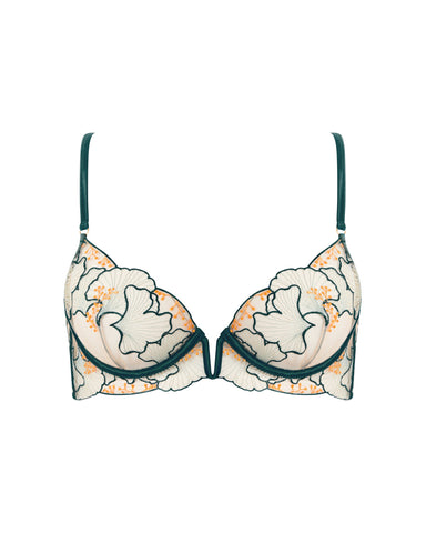 Soutien-gorge Long Transparent Gianna Vert/Orange