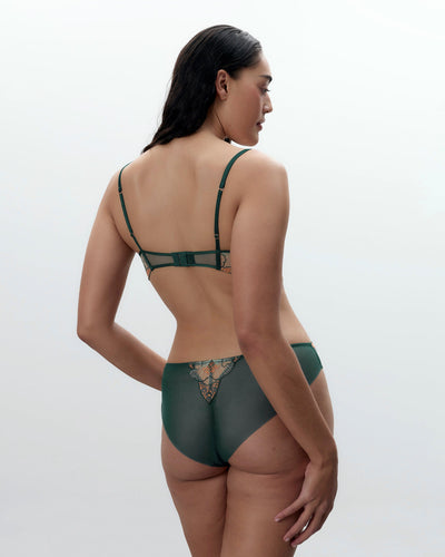 Culotte Transparente Gianna Vert/Orange