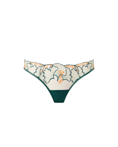 Culotte Transparente Gianna Vert/Orange