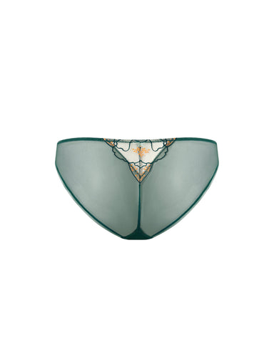Culotte Transparente Gianna Vert/Orange