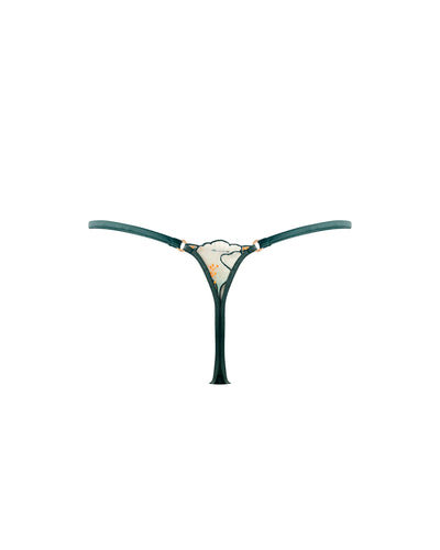 String Transparent Gianna Vert/Orange