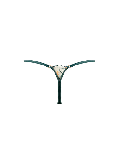 String Transparent Gianna Vert/Orange