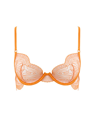 Soutien-gorge Plongeant Brodé Leliana Zeste d’Orange