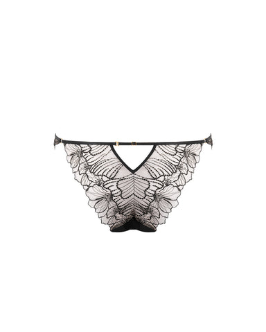 Culotte Ouverte Brodée Amarosa Noir