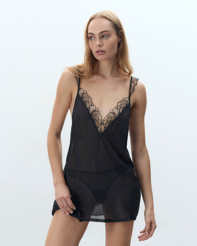 Nuisette Transparente Amarosa Noir