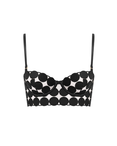 Soutien-gorge Long à Pois Lia Noir