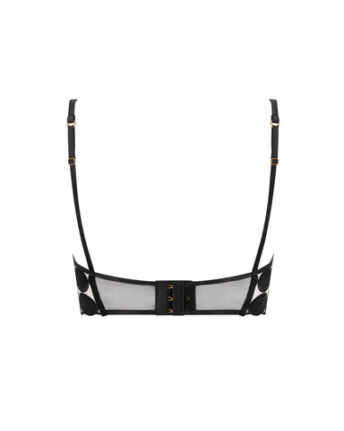 Soutien-gorge Long à Pois Lia Noir