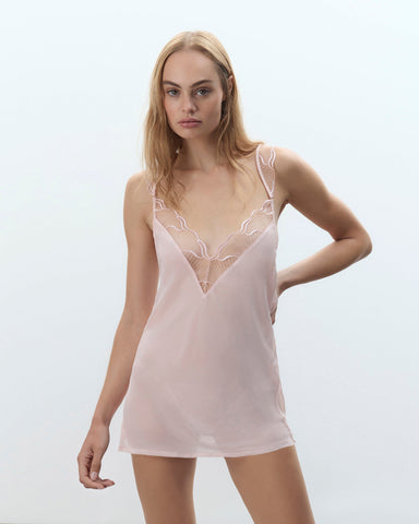 Nuisette Transparente Marabel Rose Perle