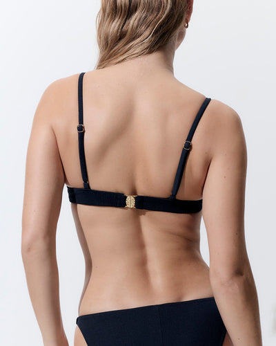 Haut de Bikini avec Armatures Caspian Noir