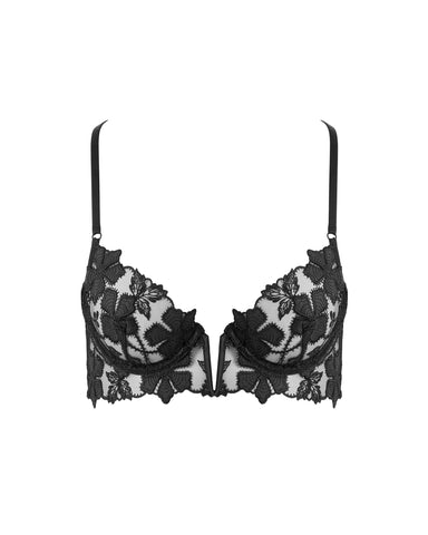 Soutien-gorge Long Floral Alara Noir