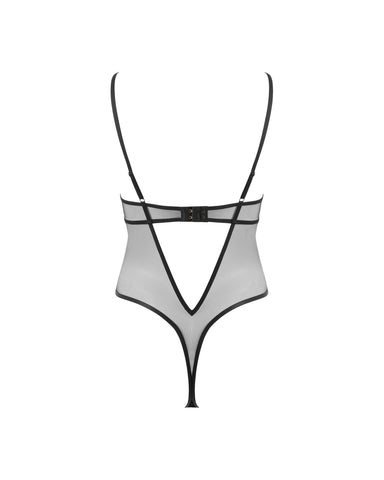 Body Transparent Floral Alara Noir